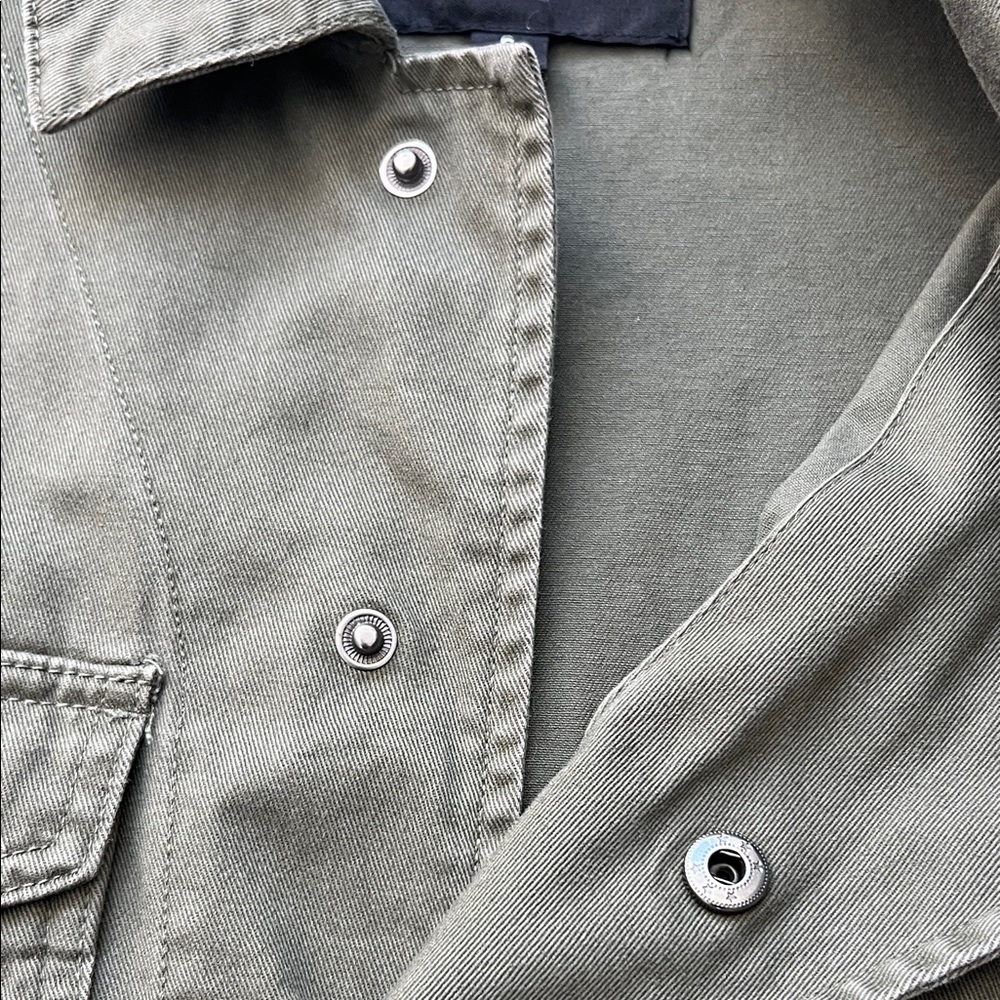 Olive Green Button Up Jacket - image 5